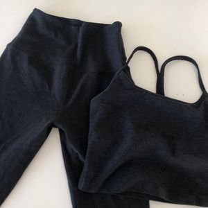 Beyond Yoga Space Dye Set (Dark Grey) Size S